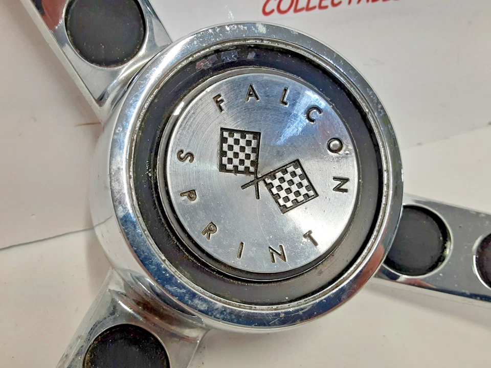 Anillo de bocina original ~ 1964 Ford Falcon Sprint C3DA-13A800A H29781 Foto 2 de 4