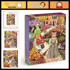 Cozy Cottage Cats 1000 Piece Foil Puzzle - Homesteading Cat Art for Adults