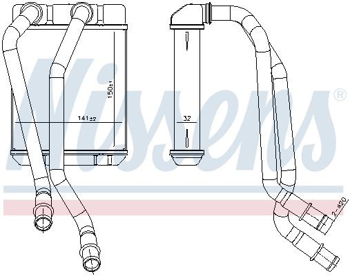 Nissens 707303 WäRmetauscher, Innenraumheizung FüR Dacia-image