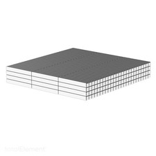1/2 x 1/16 x 1/16 Inch Neodymium Rare Earth Block Magnets N42 300 Pack 
