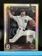 Topps 2025 Update Series Ryan Miller Detroit Tigers #US317 Rookie Baseball Card. rookie card picture