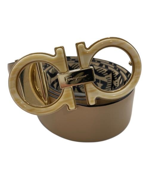 Double Gancini Logo Leather Belt