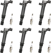 6X Ignition Coil & Spark Plug Coil OEM-Quality For Jeep Liberty Dodge 3.7 UF270