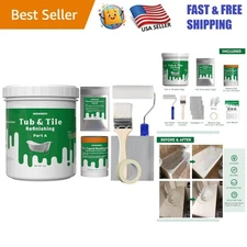 Transform Your Home: Water-Based Tub and Tile Refinishing Kit - 35 oz Essentials