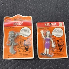 Lot of 2 1972  Wham-O Natasha & Rocky Collection Vintage New MOC