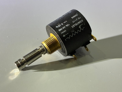 Contelec PD2110 Precision 10-Speed Potentiometer, 10 kOhm 4A-MB 0.25% Axis 6mm