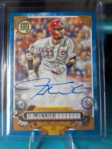 2022 Topps Gypsy Queen Jesse Winker On-Card Auto Indigo /150 #GQA-JW Reds Mets