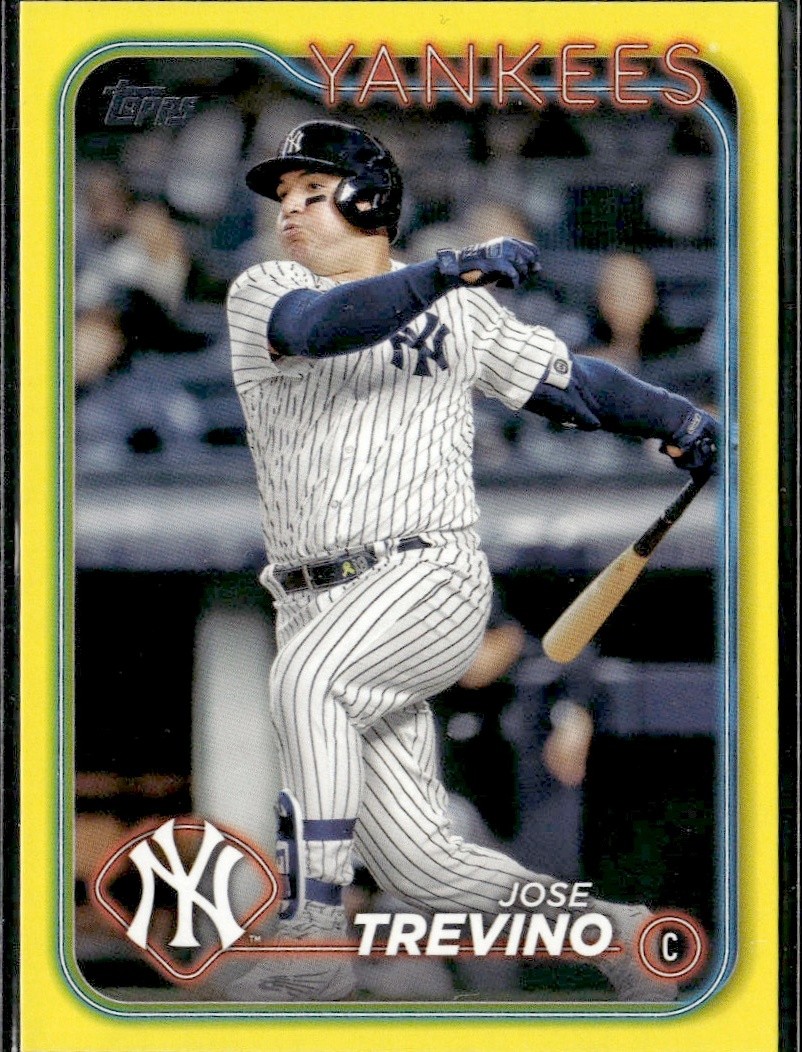 2024 Topps Update Jose Trevino US228 Yellow Parallel Yankees Baseball