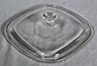 Vintage Pyrex P-7-C Square Glass Lid for Corning Ware Casseroles 7-1/4" (C)