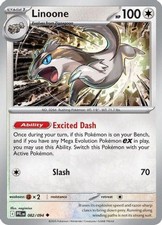 Linoone 82/94 Reverse Holo | Phantasmal Flames | Pokemon Card