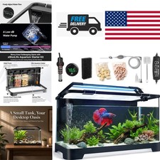 5 Gallon Acrylic Aquarium Kit with Digital Thermometer and Water Changer