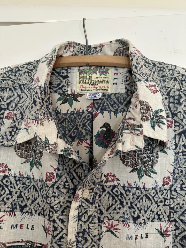 Гавайская рубашка Reyn Spooner Mele Kalikimaka Christmas Ltd рубашка XL 34945 без даты - Изображение 2 из 4