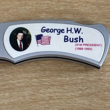 New George H. W. Bush 41st President Pocket Knife