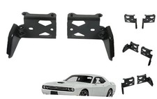 Front Bumper Bracket Black Left and Right Replacement for 2015-2021