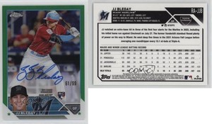 2023 Topps Chrome Rookie Auto Green Refractor /99 JJ Bleday #RA-JJB Auto RC