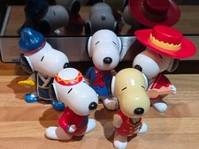 Collection Of Vintage Peanuts Snoopy Around The World Toy Figures - Batch 1