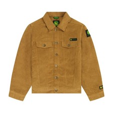 John Deere Trucker Corduroy Sherpa Lined Work Durable Tough Jacket Bronze XS-XL