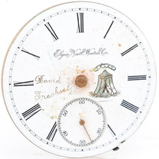 ELGIN 5764069 Gr. 96, 18s 7j 'FLT' TENT DIAL, POCKET WATCH MOVEMENT BM