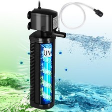 600GPH Pond Aquarium UV Filter for 75-300 Gal Fish Turtle Tanks