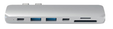 SATECHI Aluminum Type USB-C Pro Hub SILVER 99.99