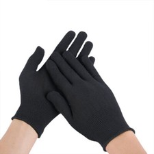 Black Nylon Gloves Stretchable Lightweight Work Gloves Garden Grip Men Builders