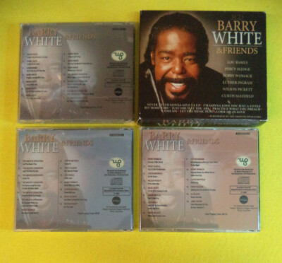 3 CD BARRY WHITE & FRIENDS 2003 Uk WETON WESGRAM KBOX3349  no mc dvd (CS57)