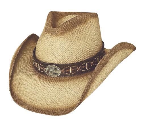 Bullhide Hat Cowboy Womens Large Beige Straw Platinum Collection Angel Wings Bullhide Hat Cowboy Womens Large Beige Straw Platinum  main image 3