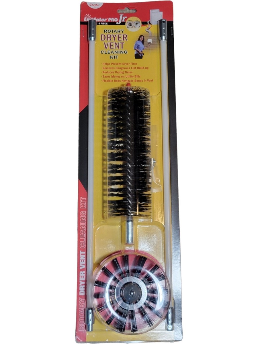 LintEater Pro Jr RJR103 Rotary Drill Dryer Vent Duct Lint Cleaning System  Kit
