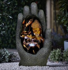 Buddha Garden Water Feature with Lights