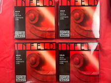 4 x 100 Authentic Thomastik Infeld Red Violin String Set 4/4 Removable E Ball
