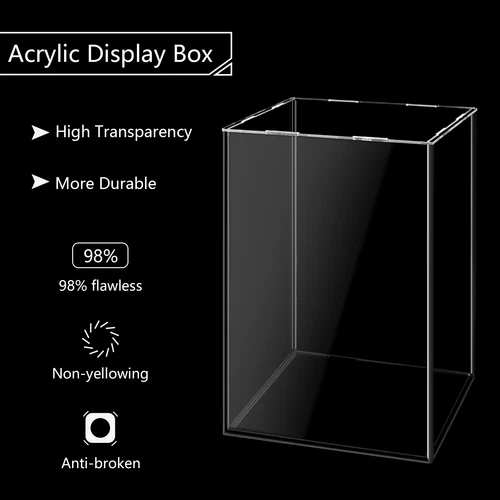 Acrylic Display Case Dustproof Box Action Figures for Collectibles Diecast - Picture 7 of 8