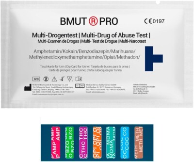 5x Drogenschnelltest Drogentest Urin 7 Multi (Kokain, THC, Amphetamine u.v.m)