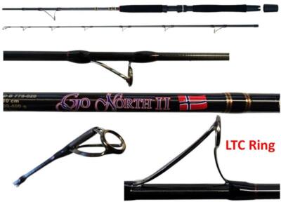 WFT GO NORTH II 2-tlg. Meeres Angelrute Pilken Boot LTC Ringe Dorsch Heilbutt