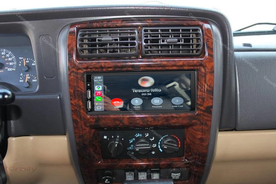 For Jeep Cherokee 1997-2001 XJ Apple Carplay Android 14 Auto Stereo Radio +Cam Foto 4 de 4