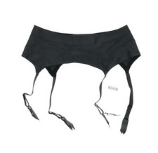 Wolford Satin Stocking Belt Black Hose L137948 Women s Size Small