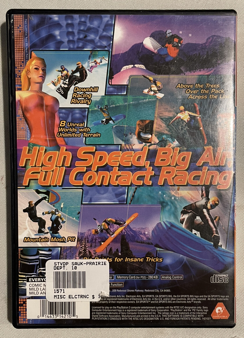 SSX Sony PlayStation 2 2000 PS2 Greatest Hits Complete CIB Free