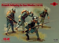 Icm 35696 - French Infantry In Gas Masks 1916 - FranzöSchische Soldaten - 1:35