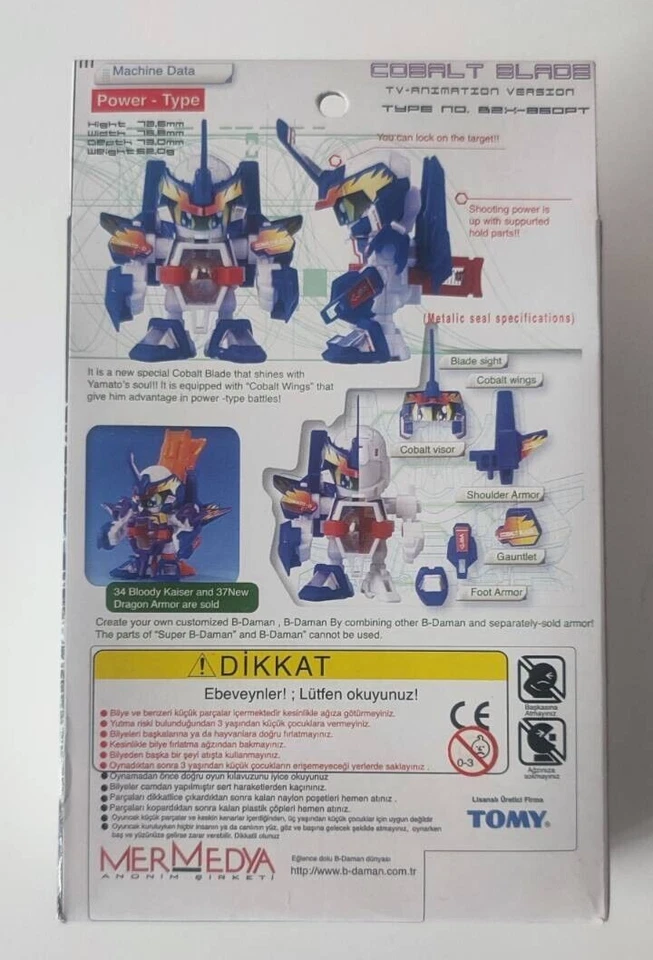Hoja de Cobalto Nueva En Caja Battle B Daman Caja Sin Abrir Takara Tomy Foto 2 de 4