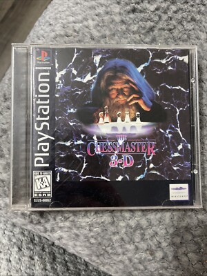 Chessmaster 3-D (PlayStation 1, PS1, 1996) Complete, Reg Card, Black Label