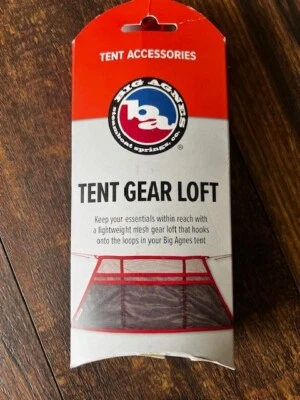 NEW Big Agnes Tent Gear Loft Gray, Large Wall