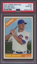 2015 Topps Heritage 725 Kris Bryant Batting Pose PSA 10 Gem Mint
