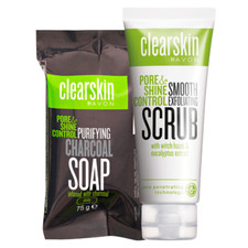 Avon Clearskin Exfoliating Scrub 75 ml  Puryfying Characoal Soap 75 g Rare Set