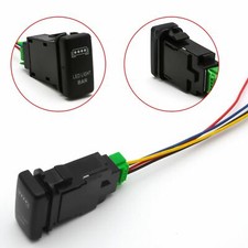 Interruptor pulsador de 4 polos estilo fábrica 39 mm con luces indicadoras LED de fondo