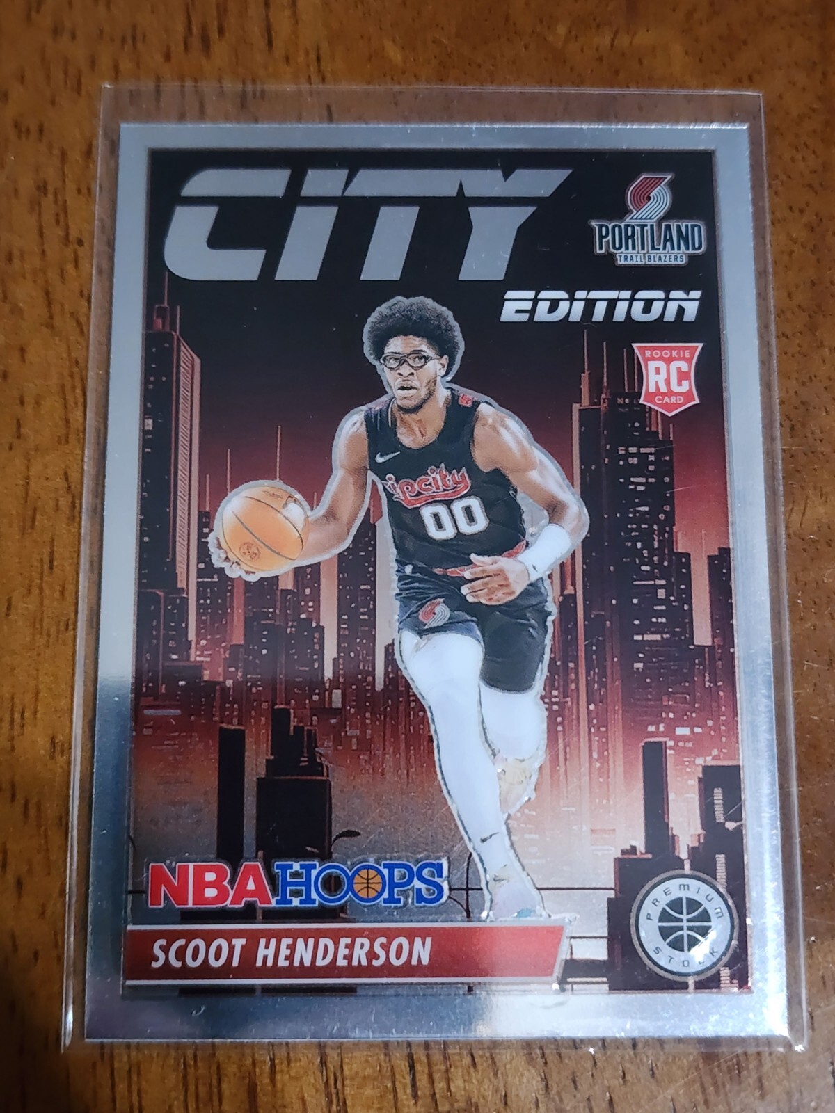 2023-24 Panini NBA Hoops Premium Stock City Edition #5 Scoot Henderson (RC)