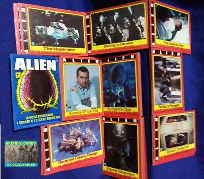 1979 Topps ALIEN the movie Base Trading Card SET & 1 Wrapper