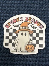 Cute Ghost Sticker - Spooky Season Halloween Decal Laptop