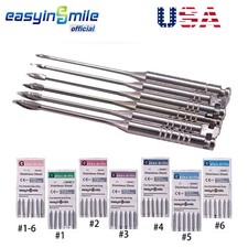 Easyinsmile Dental Gates Drills Endo Rotary Files Stainless Steel 32MM 1-6