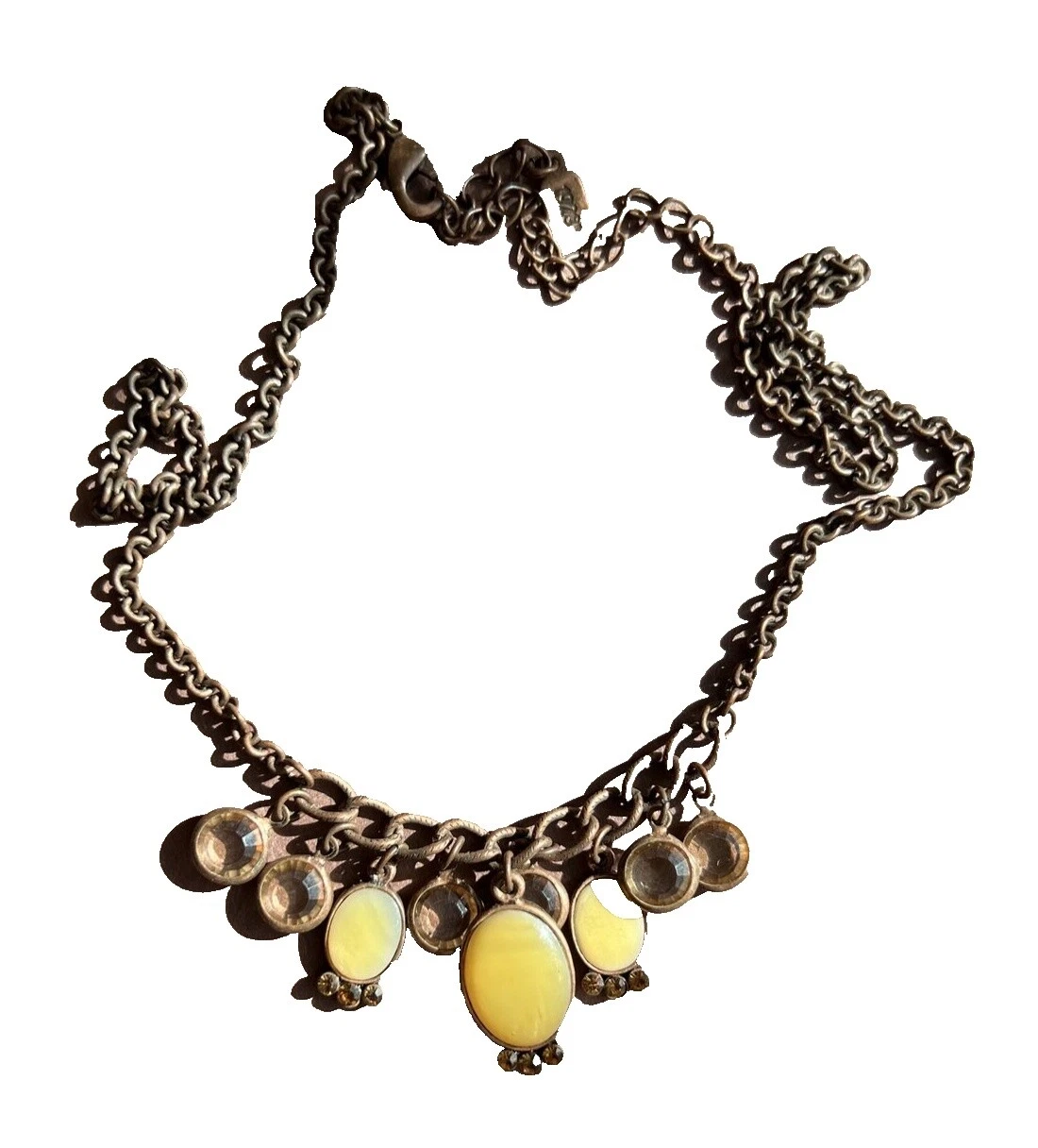 Piedra de cristal 1928 Moda Collares y Colgantes