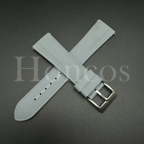 22MM FKM Soft Silicone Rubber Watch Band Strap Quick Release Fits for Omega GY - Picture 2 of 4