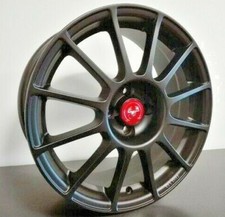 Kit 4 Cerchi Replica Fiat 500 595 Abarth Esseesse SS 17" Nero OPACO 7.5x17